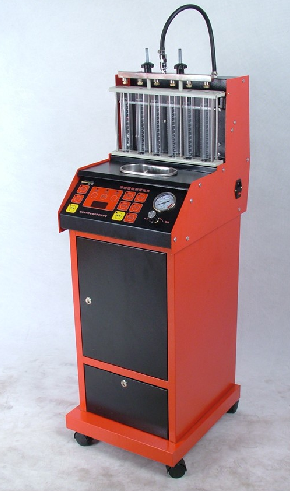Fuel injector cleaning machine